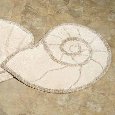 Chambered Nautilus Seashell Shaped Wool Rugs