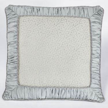 Couture Piped Sham Pale Blue EuropeanImage