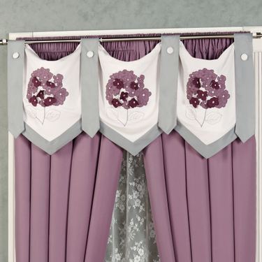 Harmony Epaulet Tab Valance OrchidImage