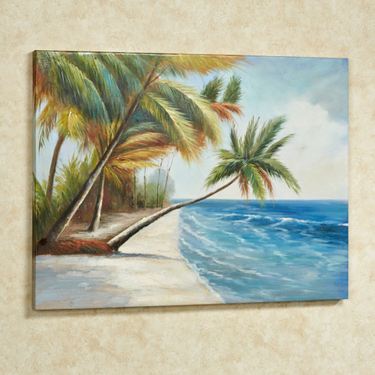 Leaning Palms Canvas Art Multi CoolImage