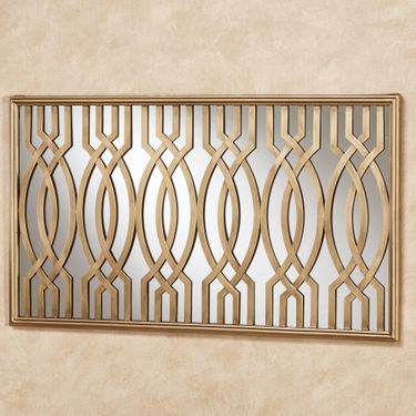 Byanca Mirrored Wall Art Satin GoldImage