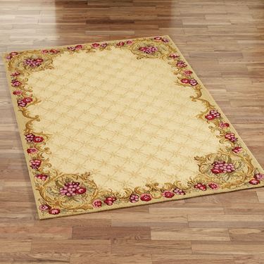 Wine and Roses Rectangle RugImage