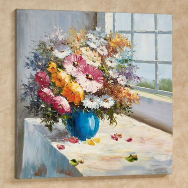Floral View Canvas Wall Art Multi BrightImage