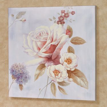 Delicate Rose I Canvas Wall Art Multi PastelImage