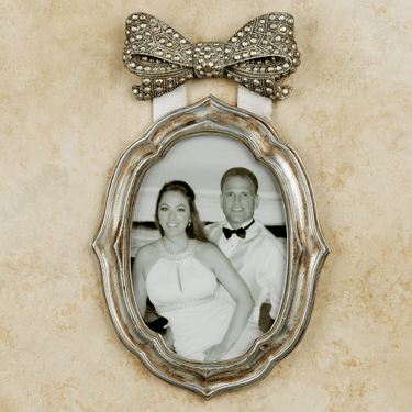 Bow Silver Small Photo Frame 5 x 7Image