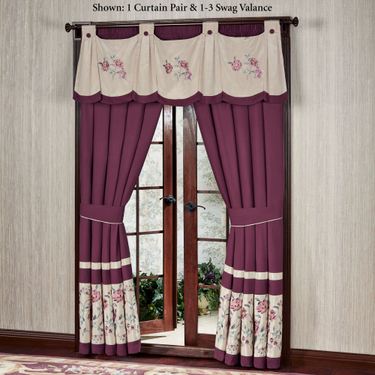 Mystic Garden Swag Valance Fawn 56 x 20Image