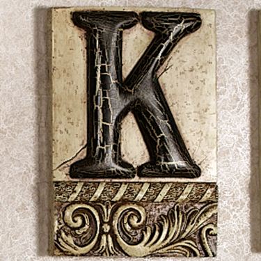 Alphabet Tile PlaqueLetter KImage