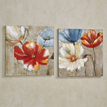 Joyful Garden Canvas Art Set Russet Set of TwoImage