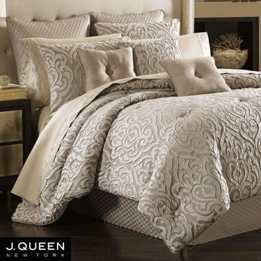 Astoria Scroll Comforter Set SandImage