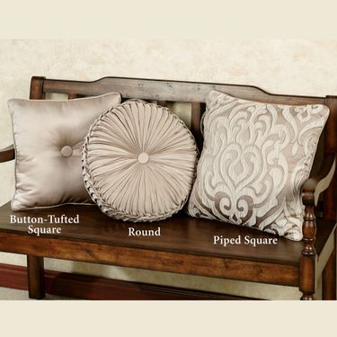 Astoria Scroll Piped Pillow Sand 18 SquareImage