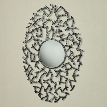 Bodhi Mirrored Wall Art BlackImage