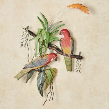 Rosellas Pair Metal Wall SculptureImage