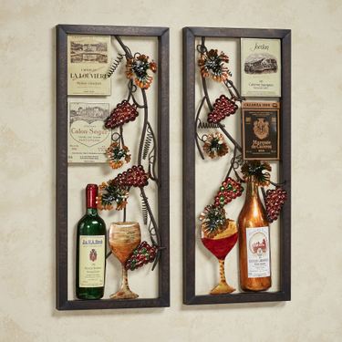 Valley Vineyard Wall Art Set Multi Jewel Set of TwoImage