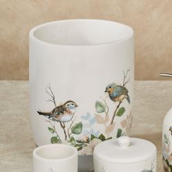 Love Nest Wastebasket Ivory