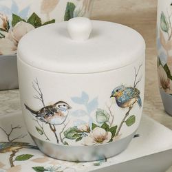Love Nest Covered Jar Ivory
