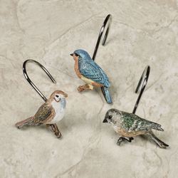 Love Nest Shower Hooks Multi Earth 12 Piece Set