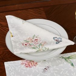 Butterfly Meadow Napkins White Set of Four