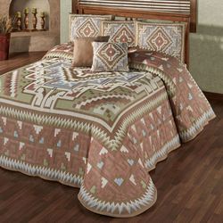 Valley View Grande Bedspread Multi Warm