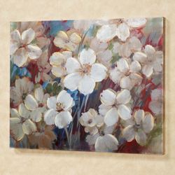 Flourishing Florals Canvas Wall Art Multi Warm