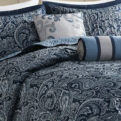 Aubrey Bedspread Bed Set Navy