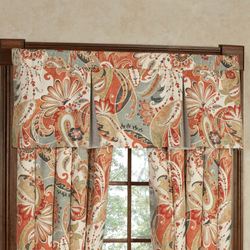 Contempo Pleated Valance Multi Warm 52 x 17