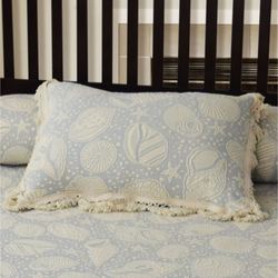 Seashell Matelasse Fringed Sham