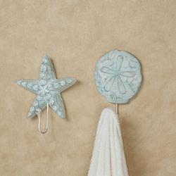 Sand Dollar Wall Hook Aqua