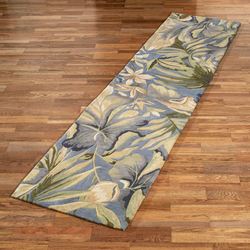 Paradise Blue Runner Rug 26 x 10