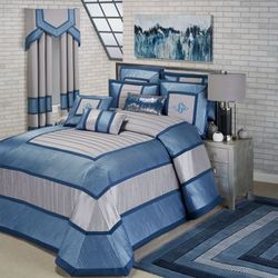 Beta Grande Bedspread Blue Shadow