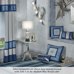 Beta Pleated Pillow Blue Shadow Rectangle