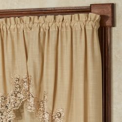 Florentina Swag Valance Pair Antique Gold 60 x 36
