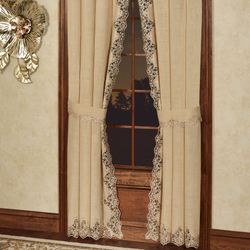 Florentina Curtain Pair Antique Gold 84 x 84