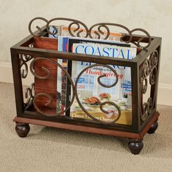 Ashburn Magazine Rack Regal Walnut