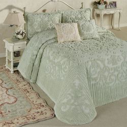 Laurent Grande Bedspread Set Pale Green
