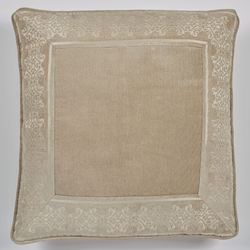 Grandview European Pillow with Piped Sham Champagne