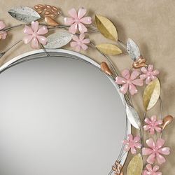 Wildflower Reflections Wall Mirror Blush