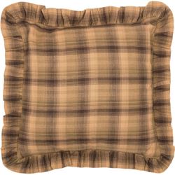 Prescott Ruffled Pillow Multi Warm 16 Square