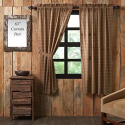 Prescott Tailored Curtain Pair Multi Warm