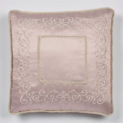 Princess Corded Embroidered Pillow Blush 20 Square
