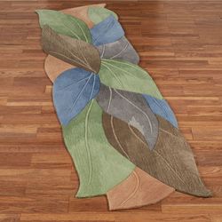 Natures Demure Contoured Rectangle Rug Multi Bright