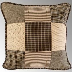 Kettle Grove Patchwork Quilted Pillow Multi Warm 16 Square
