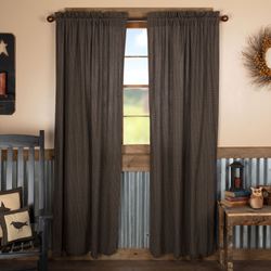Kettle Grove Plaid Tailored Curtain Pair Multi Warm