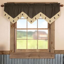 Kettle Grove Star Valance Multi Warm 60 x 20