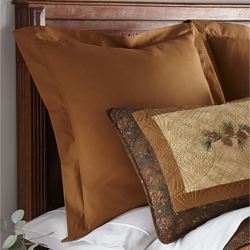 Cabin Raising Flanged European Sham Auburn