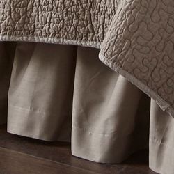 Birch Forest Gathered Bedskirt Silver Gray