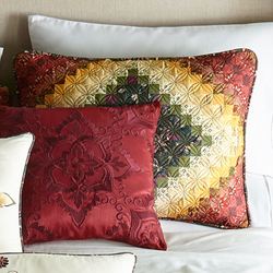 Spice Postage Stamp Reversible Sham Multi Warm Standard