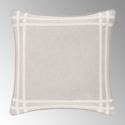 Lauralynn Reversible Piped European Sham Beige