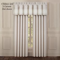 Lauralynn Wide Tailored Curtain Pair Beige 100 x 84