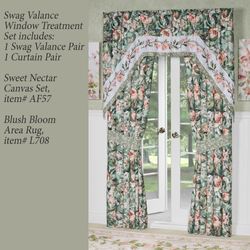 Catalina Swag Window Treatment Set Seagrass Set of Three