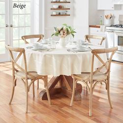 Classic Plaid Round Tablecloth